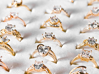 Gold and Diamond Rings